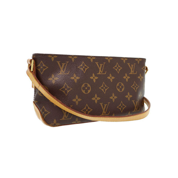 Louis Vuitton Handbags - Louis Vuitton Shoulder Trotter Leather Bag Monogram Brown